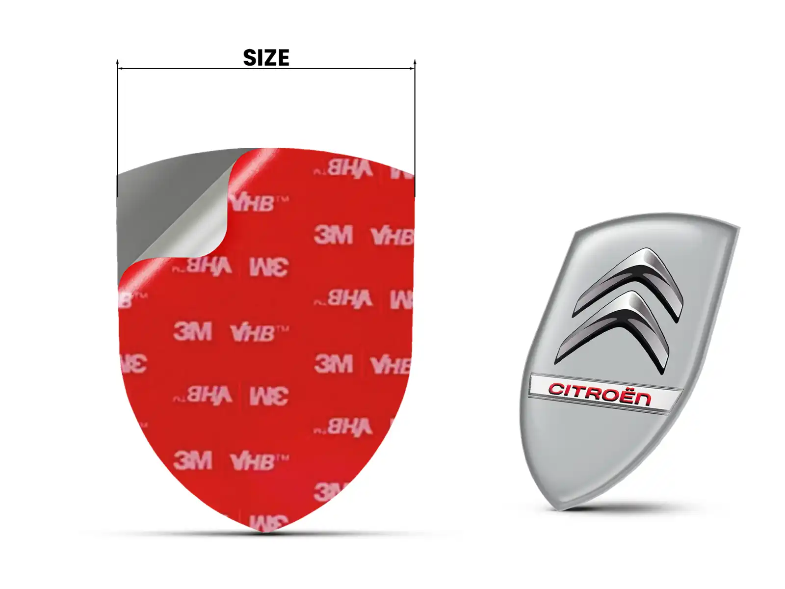 Citroen Logos Silicone Automobile Style Étoile Personnalisable